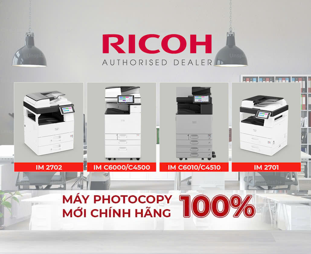 Máy photocopy Ricoh mới chính hãng 